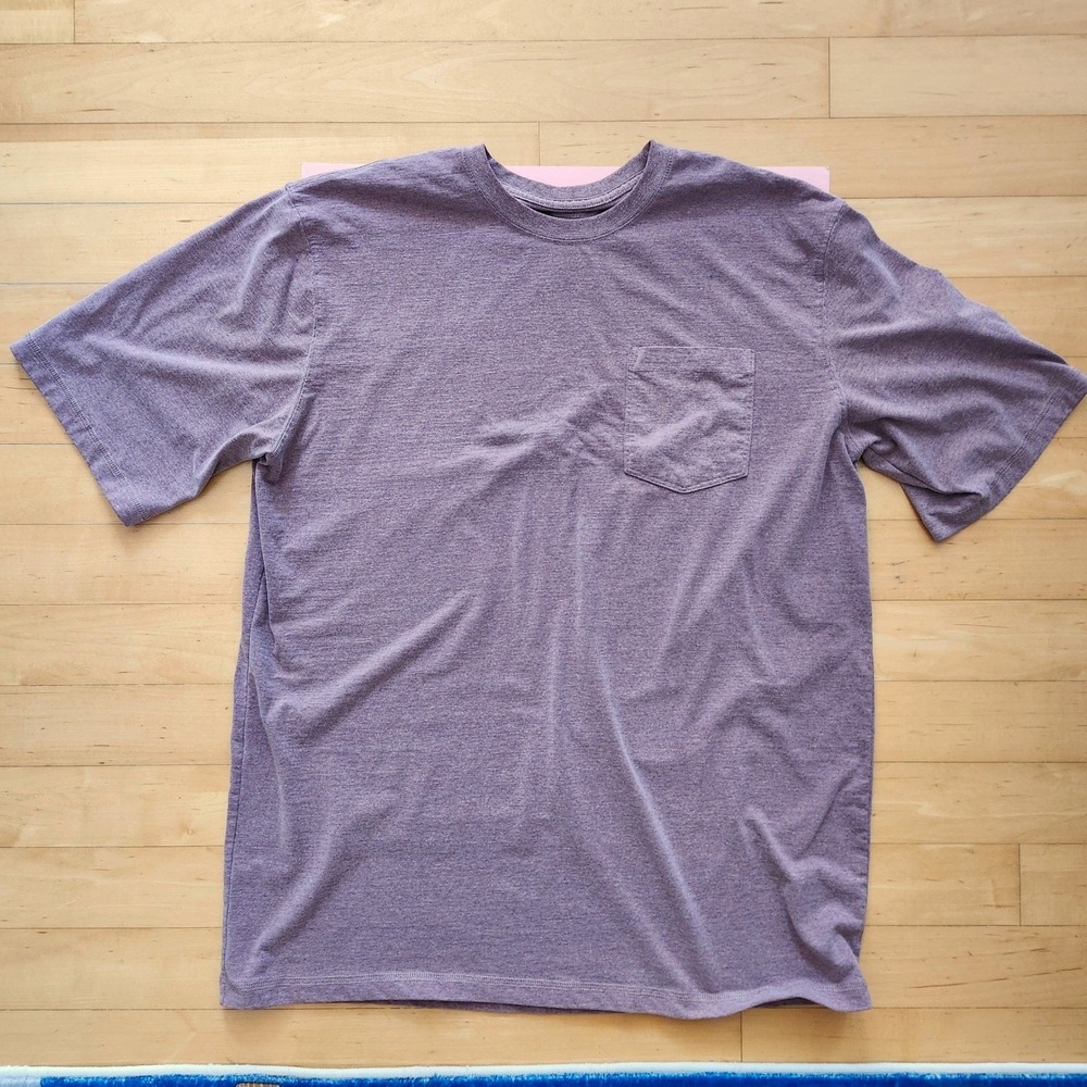 Lincoln Outfitters Men's XL T Shirt With Front Pocket Light‎ Red heavyweight